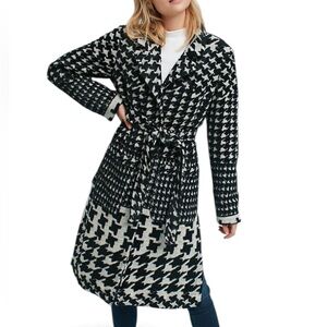 Anthropologie Houndstooth Coat